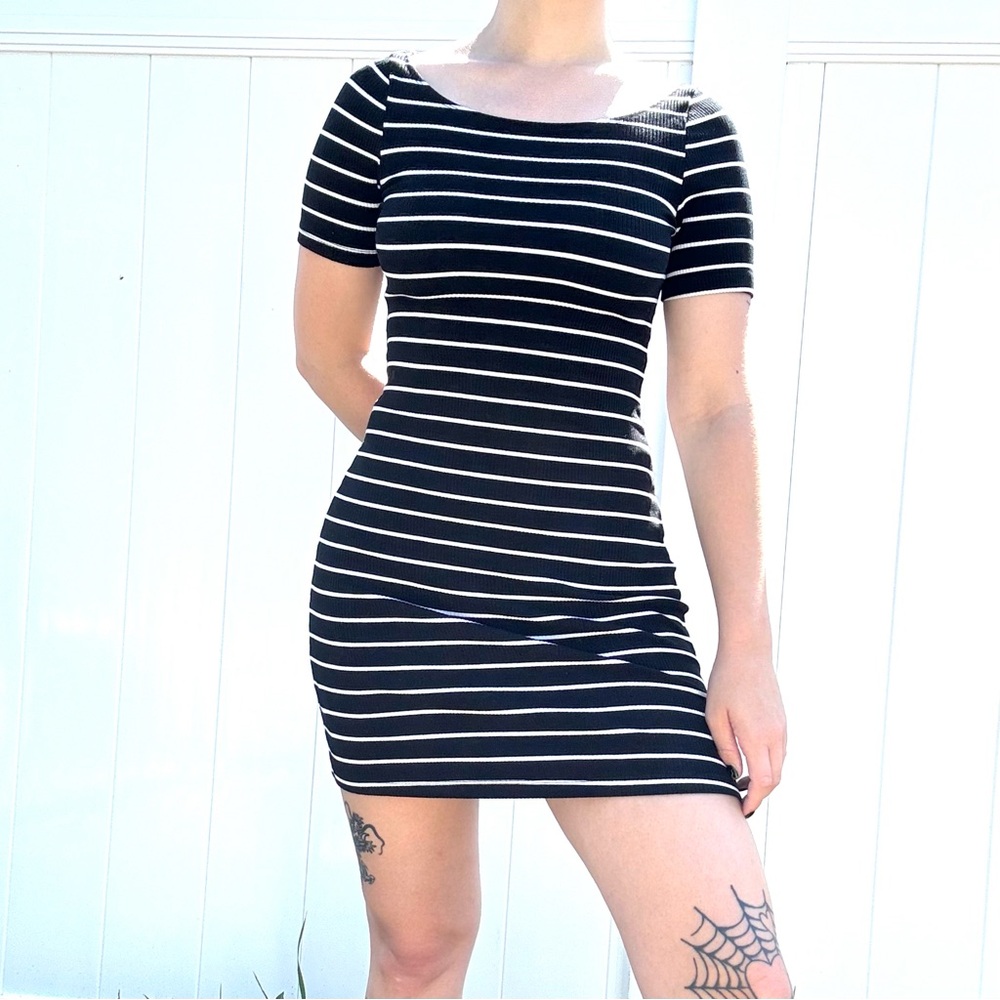 Reformation Striped Bodycon Dress